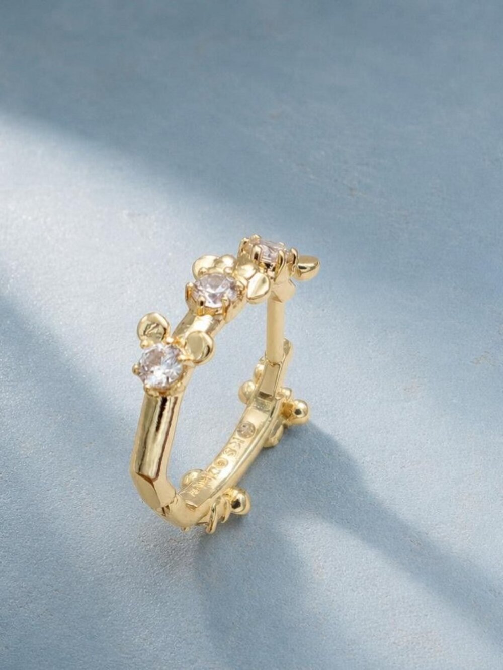 Kendra Scott Disney Gold Mickey Mouse Huggie Earrings - Picture 2 of 2